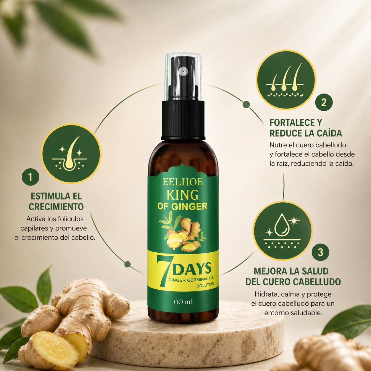 King Of Ginger: Crecimiento Capilar en 7 Días